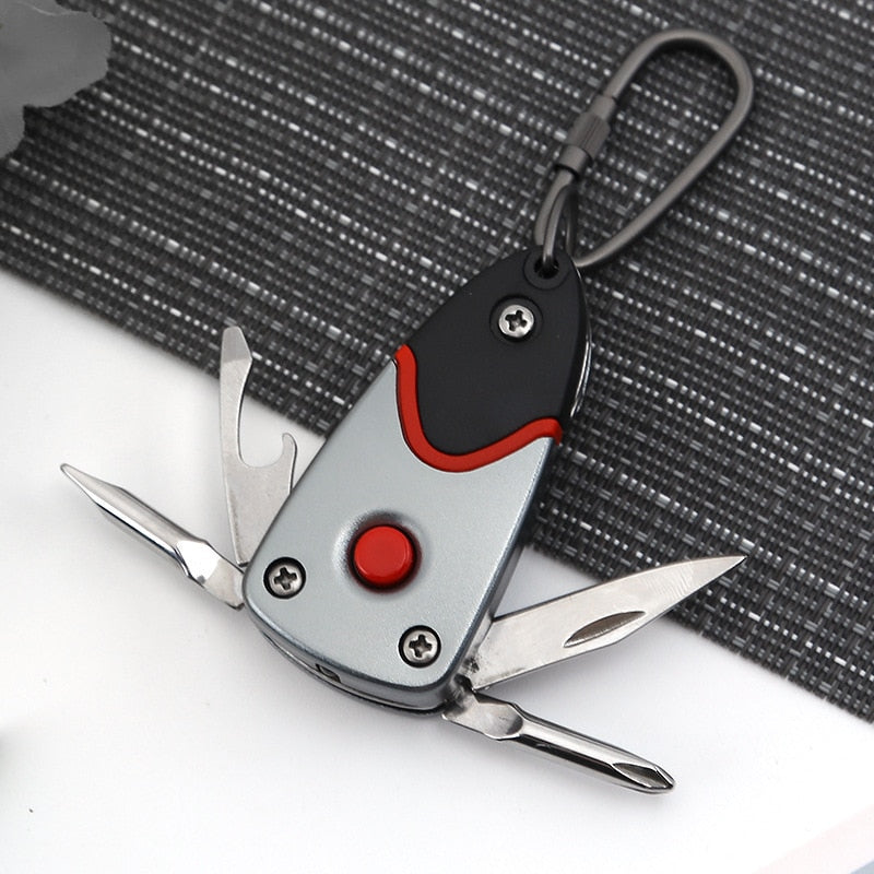 Sikunuo | 6in1 Stainless Steel Adventure Pro Tool Keychain