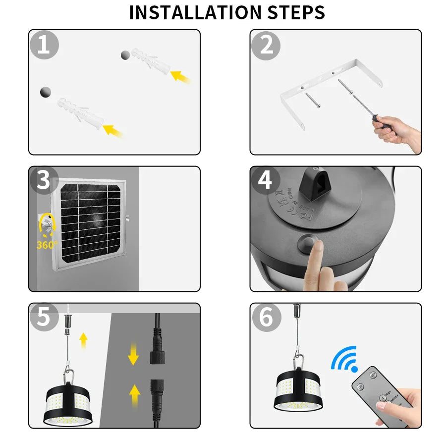 Sikunuo | Eco Solar Panel Outdoor Waterproof Light System