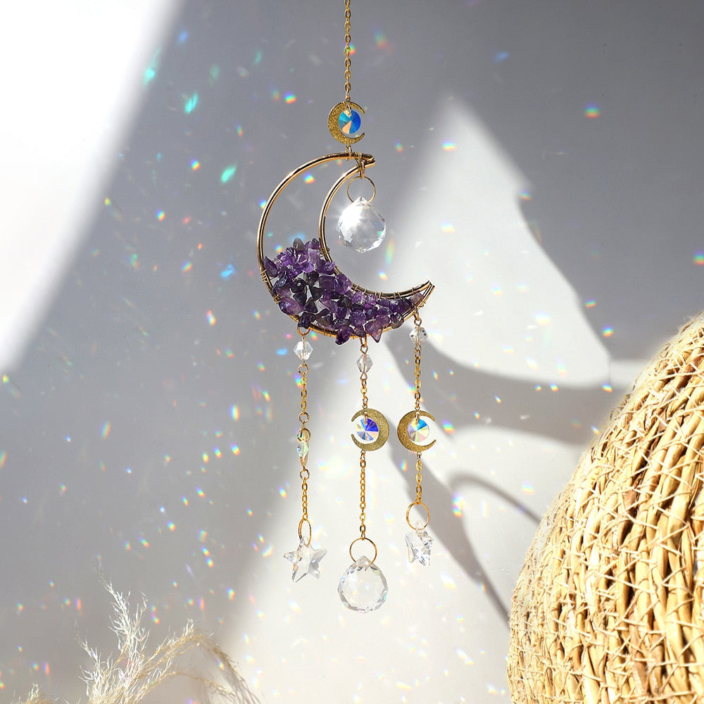 Sikunuo | Crystal Sun Catcher Moon Decor