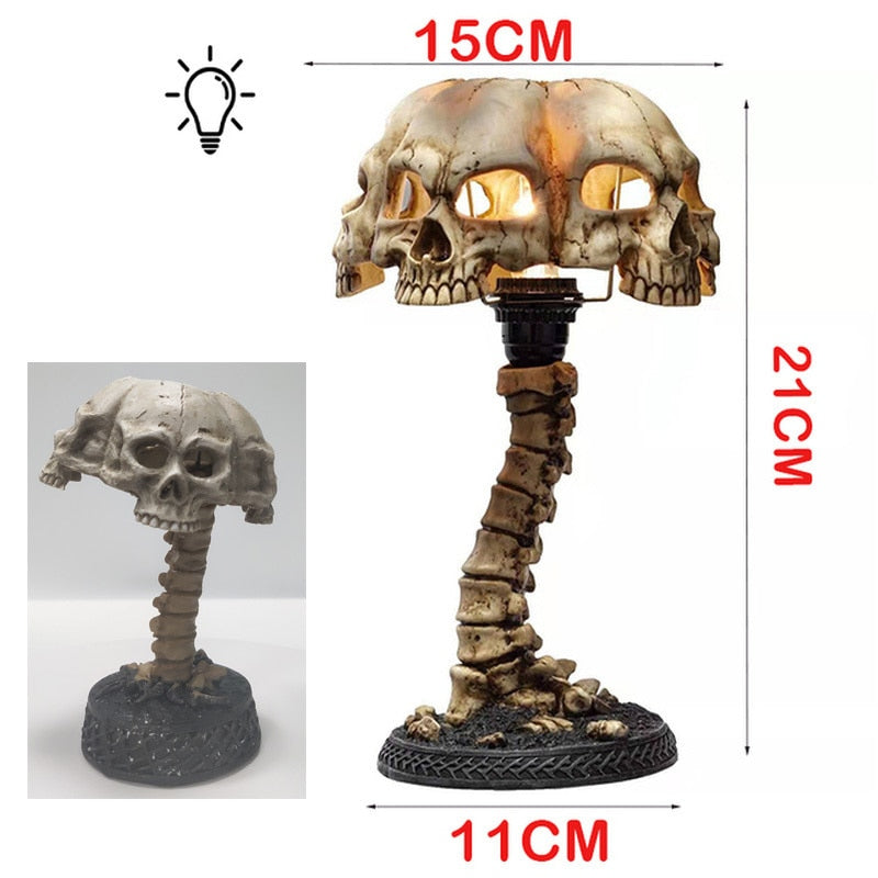 Sikunuo | Skeleton Skull Table Lamp