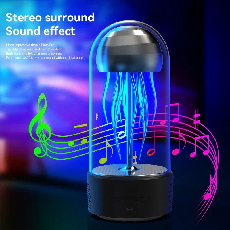 Sikunuo | Jellyfish Portable Powerful Colorful Speaker Night Lamp
