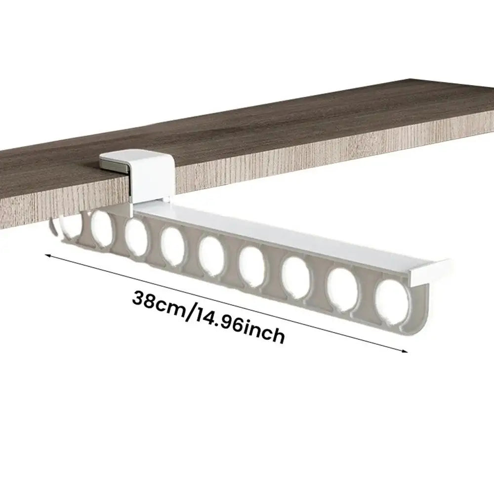Sikunuo | Retractable Wardrobe Rail Closet Organizer Hanger
