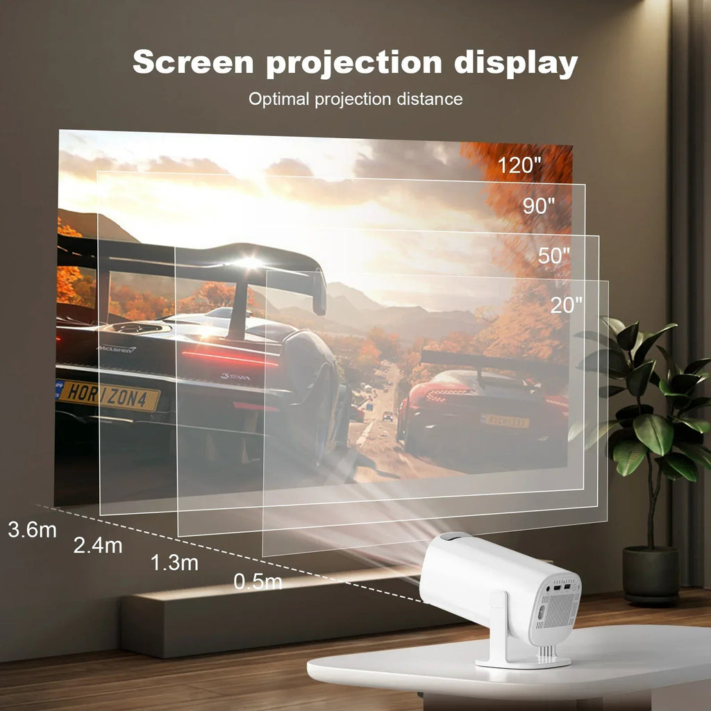 Sikunuo | Smart Mini Android 4K Support Home Cinema Projector