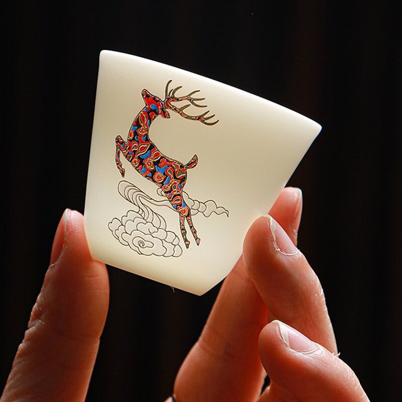 Sikunuo | Forest Deer Ceramic Tea Set