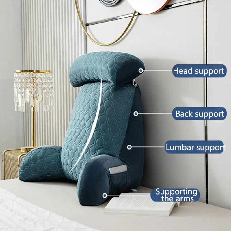Sikunuo | Ultra Cool Latex Washable Comfy Reading Back Pillow