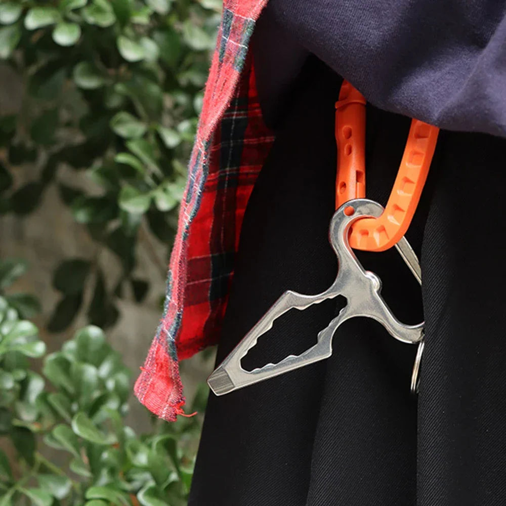 Sikunuo | Stainless Steel Survival Multi-Tool Bottle Opener Camping Wrench