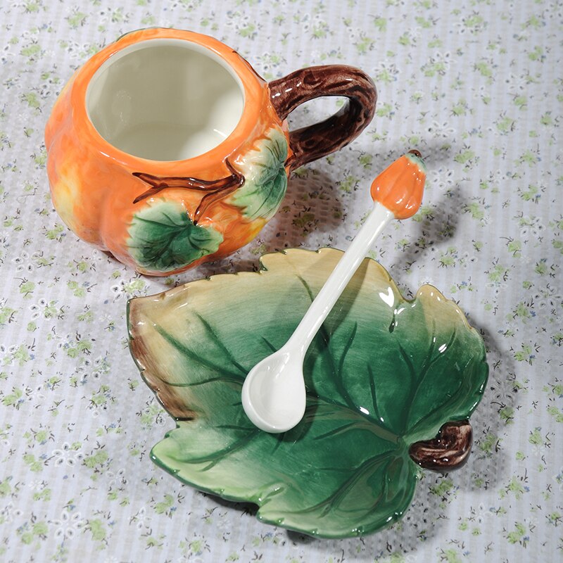 Sikunuo | Creative Ceramic Pumpkin Mug Set