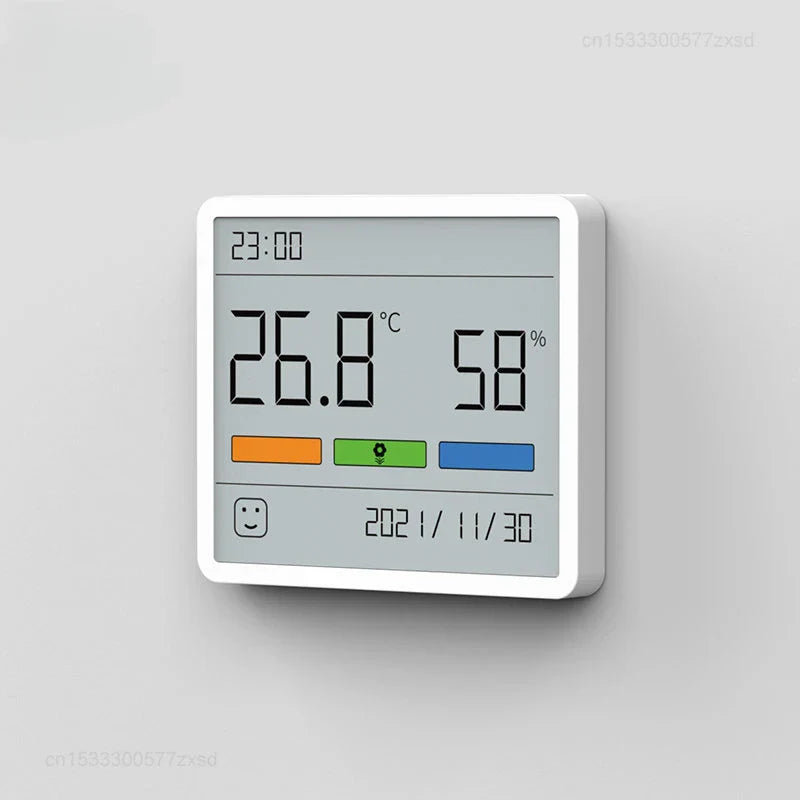 Sikunuo | All-in-One Indoor Humidity Meter Clock Digital Thermometer