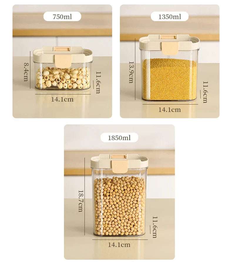 Sikunuo | Stackable Transparent Snap-Lock Storage Box