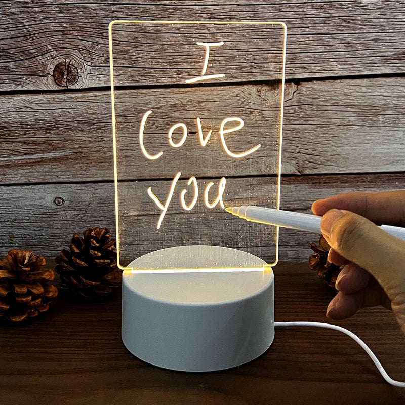 Sikunuo | Creative Note Board Led Table Lamp