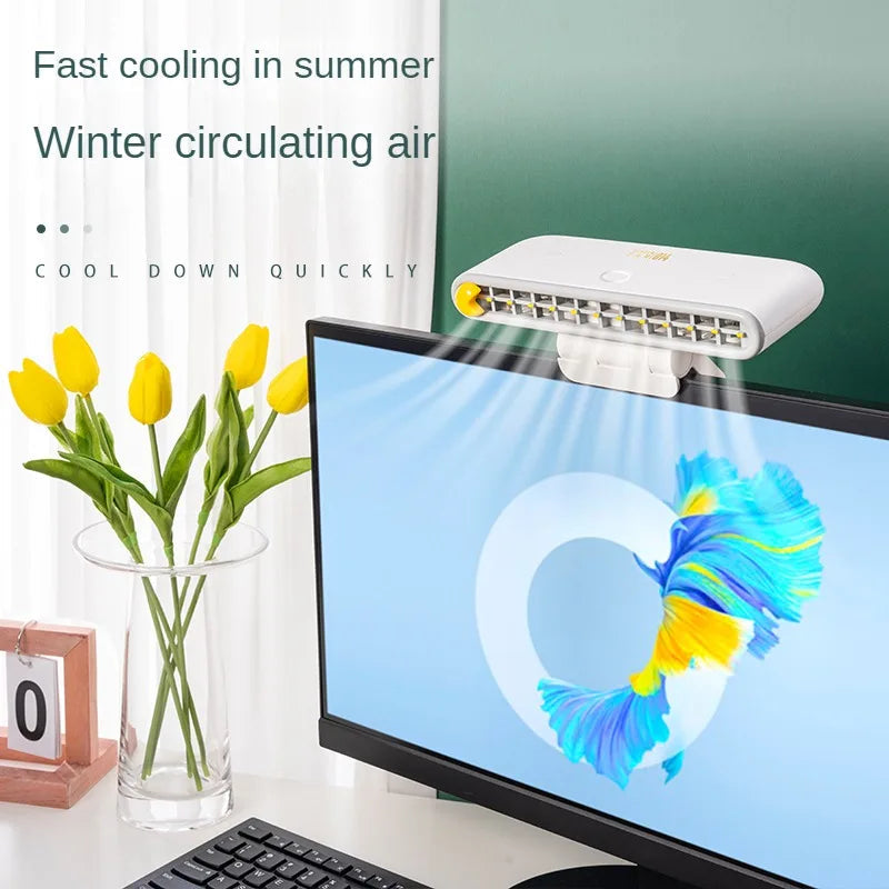 Sikunuo | Turbo Strong Airflow Screen Hanging Cooling Fan