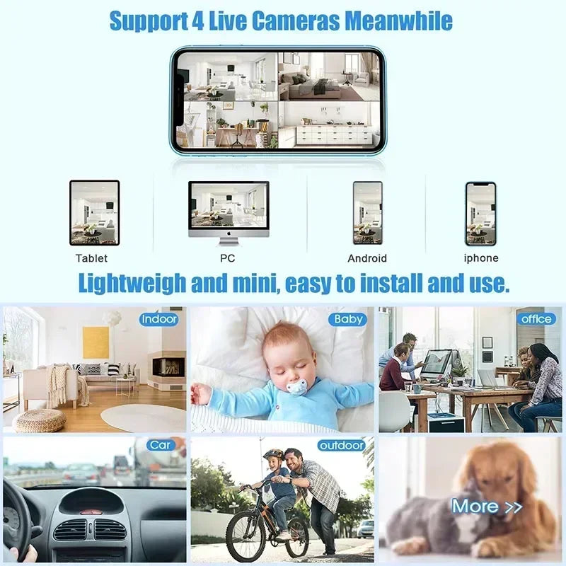 Sikunuo | Mini Spy HD WiFi Motion Detection Security Camera