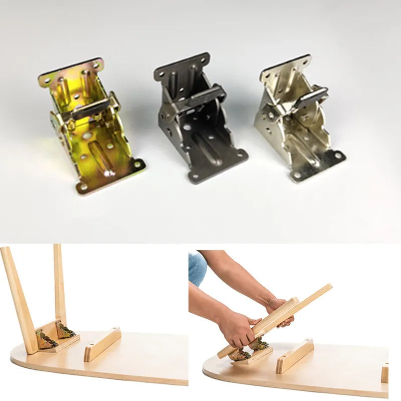 Sikunuo | 2Pcs Foldable Self-Locking Hinges