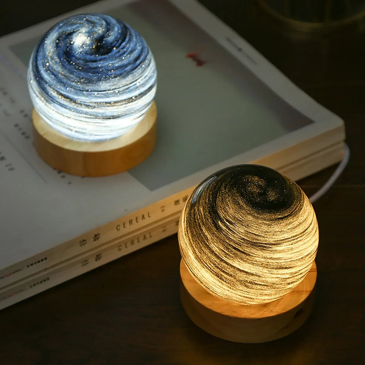 Sikunuo | 3D Crystal Planets Atmosphere Night Lamp