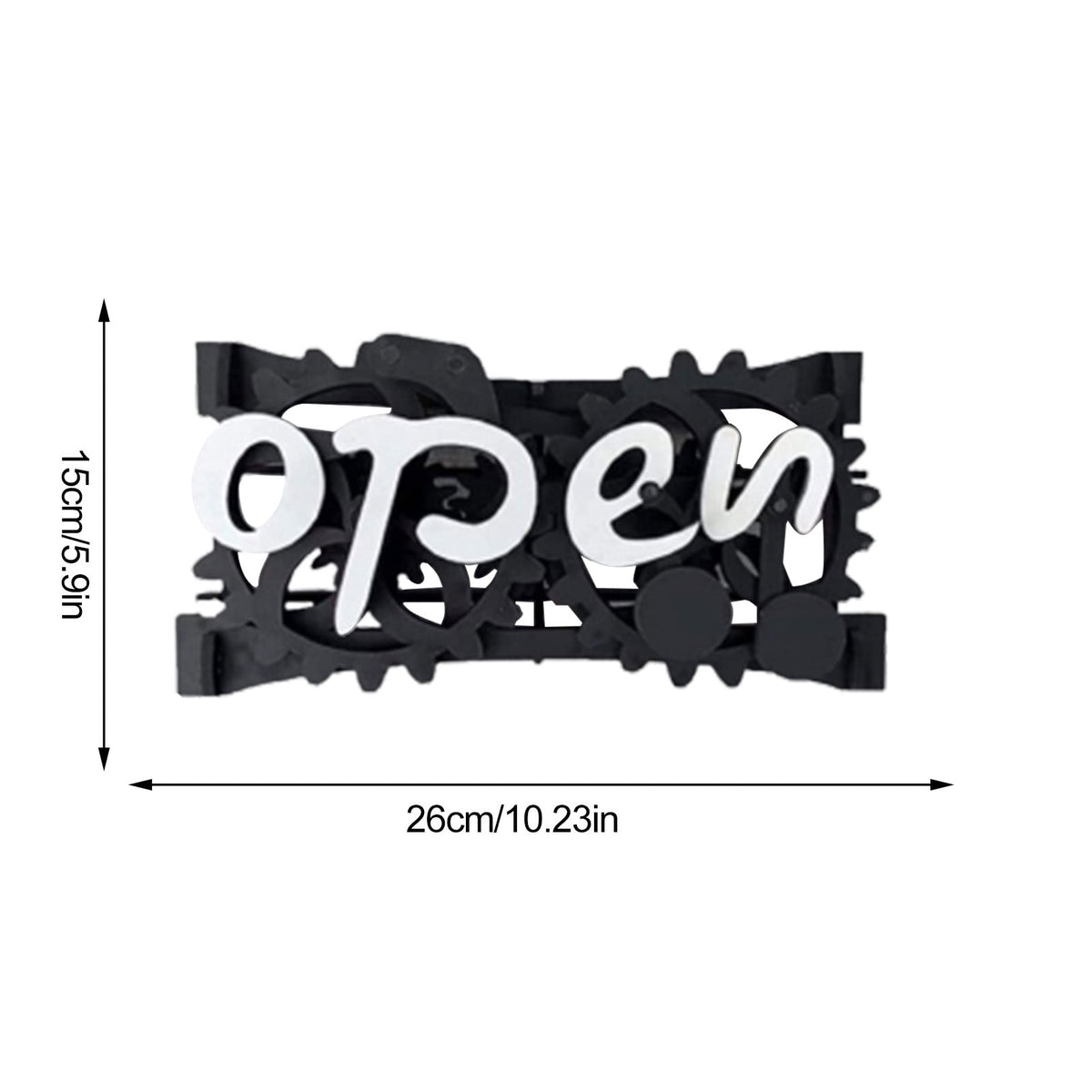 Sikunuo | Wooden Double-Sided Reversible Open Closed Sign