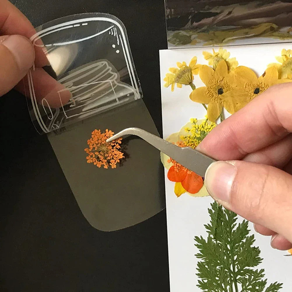 Sikunuo | DIY Transparent Natural Floral Bookmarks