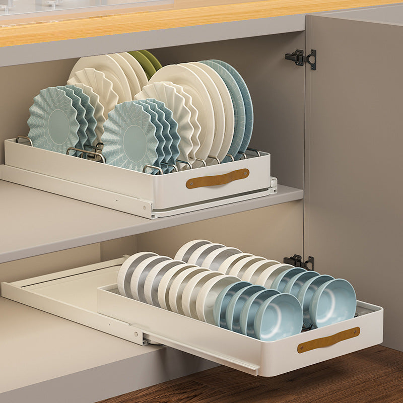 Sikunuo | Stainless Steel Pull-Out Storage Kitchen Organizer Tray