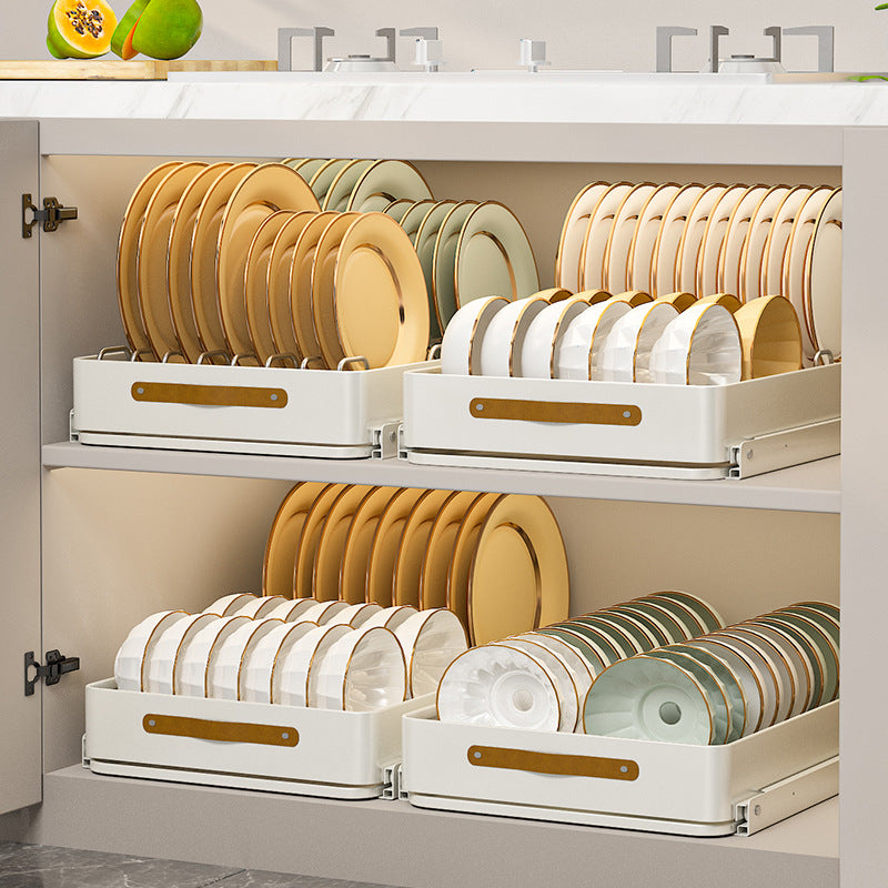 Sikunuo | Stainless Steel Pull-Out Storage Kitchen Organizer Tray