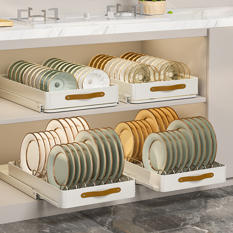 Sikunuo | Stainless Steel Pull-Out Storage Kitchen Organizer Tray