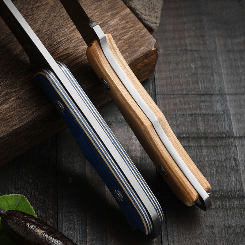 Sikunuo | Stainless Steel Durable Wood Handle Knife