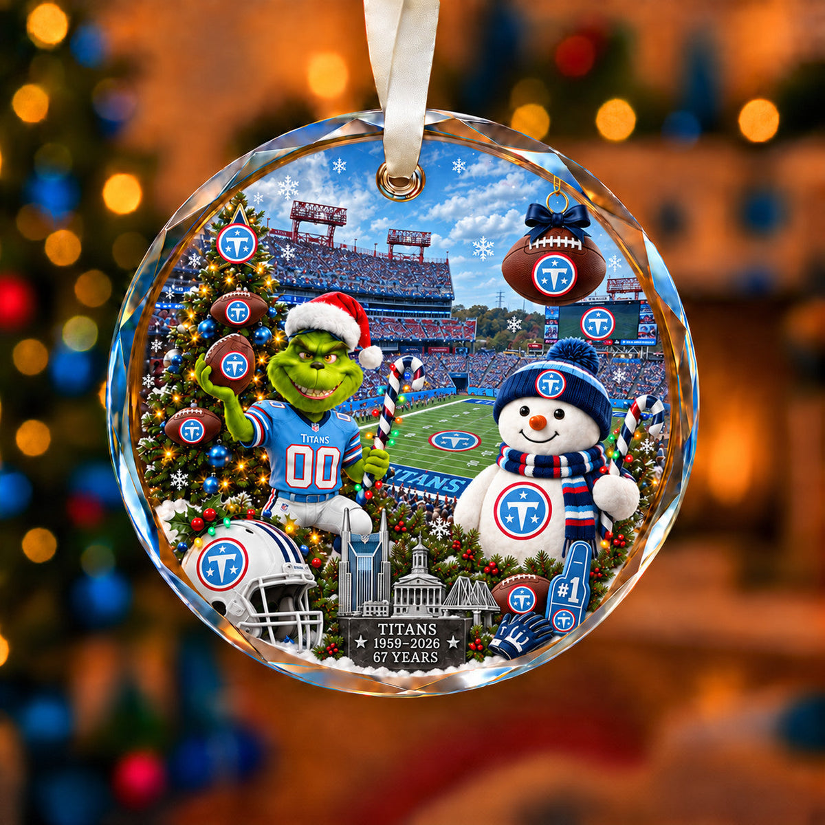 Football Teams Christmas Ornament – Acrylic Keepsake