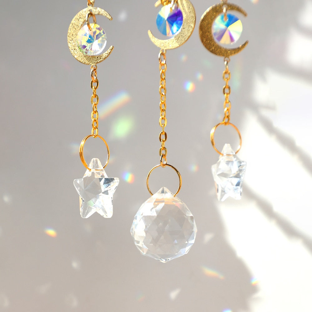 Sikunuo | Crystal Sun Catcher Moon Decor