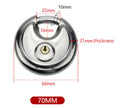 Sikunuo | Heavy Duty Round Stainless Steel Padlock