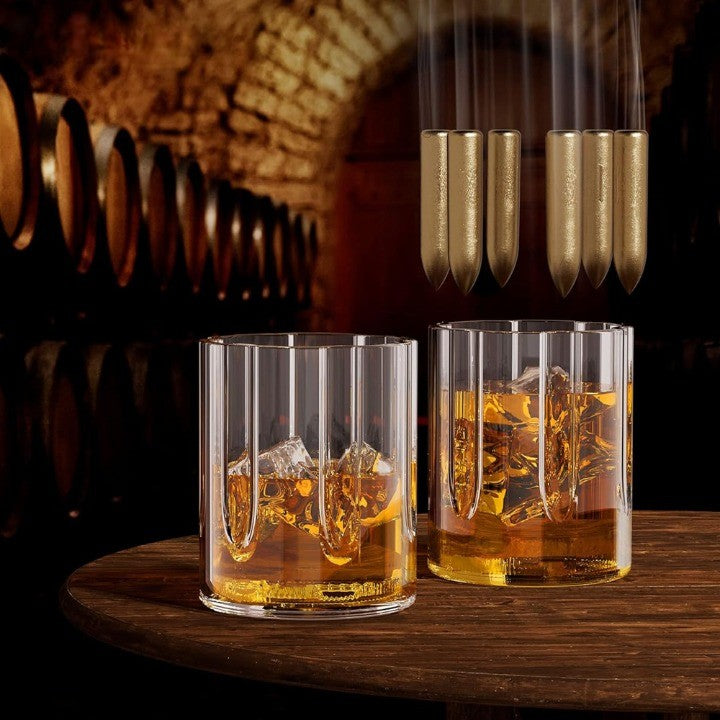 Sikunuo | Unique Revolver Liquor Decanter Set