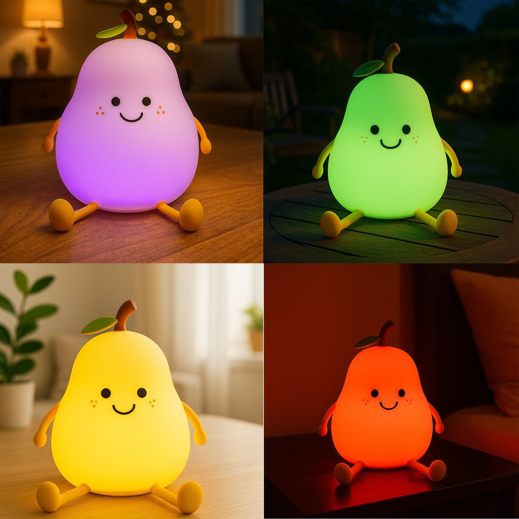 Sikunuo | Cute Pear Bedside Touch Night Lamp