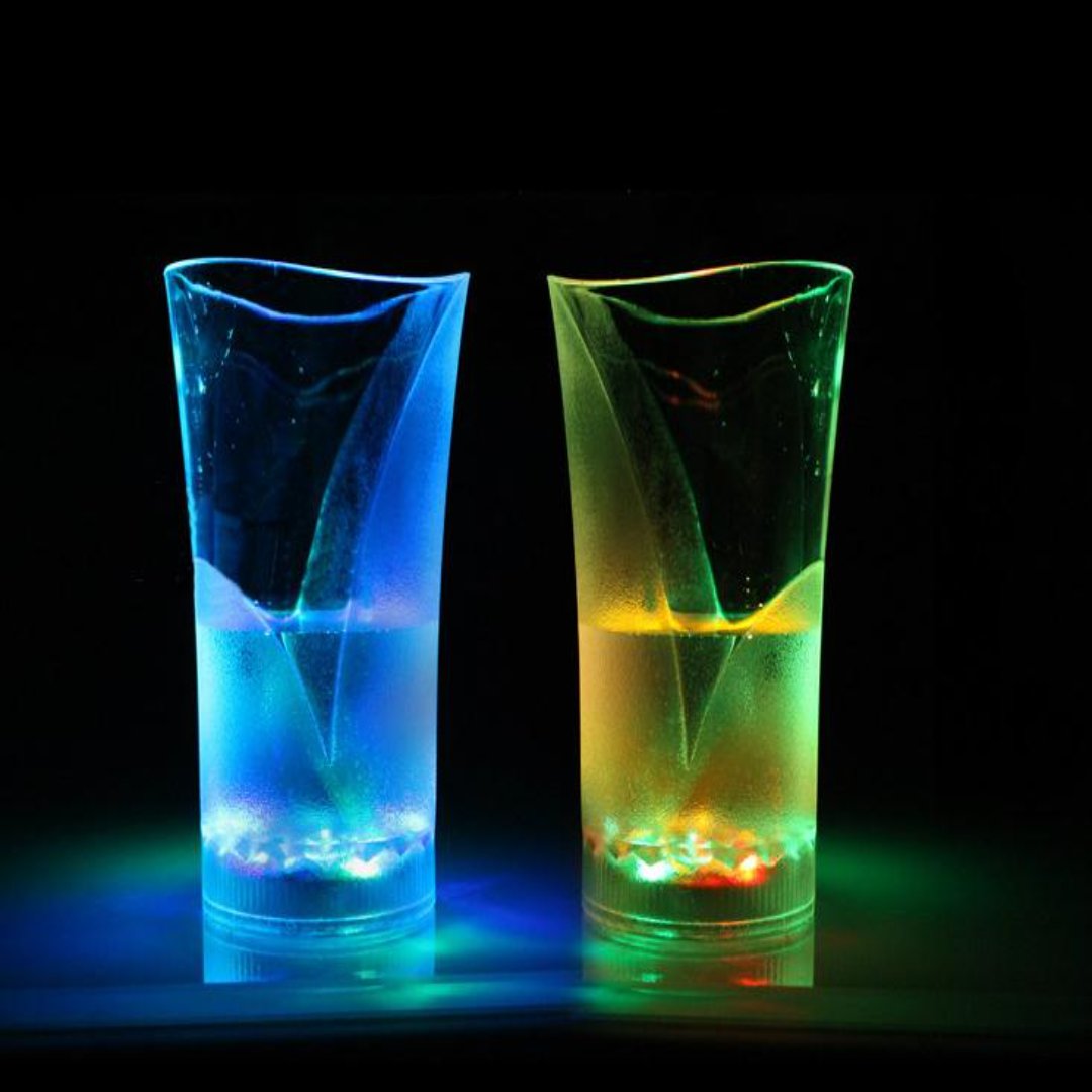 Sikunuo | Valentine Day Flashing Colorful LED Light Up Cup Glass