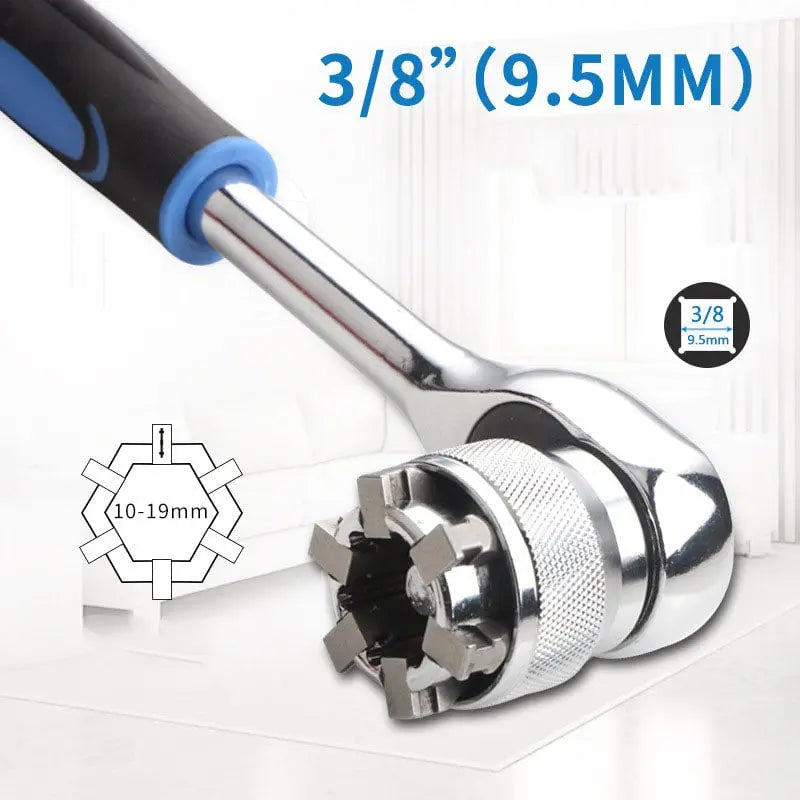 Sikunuo | Adjustable Socket Wrench – Universal Tool 10-19mm for Quick Repairs