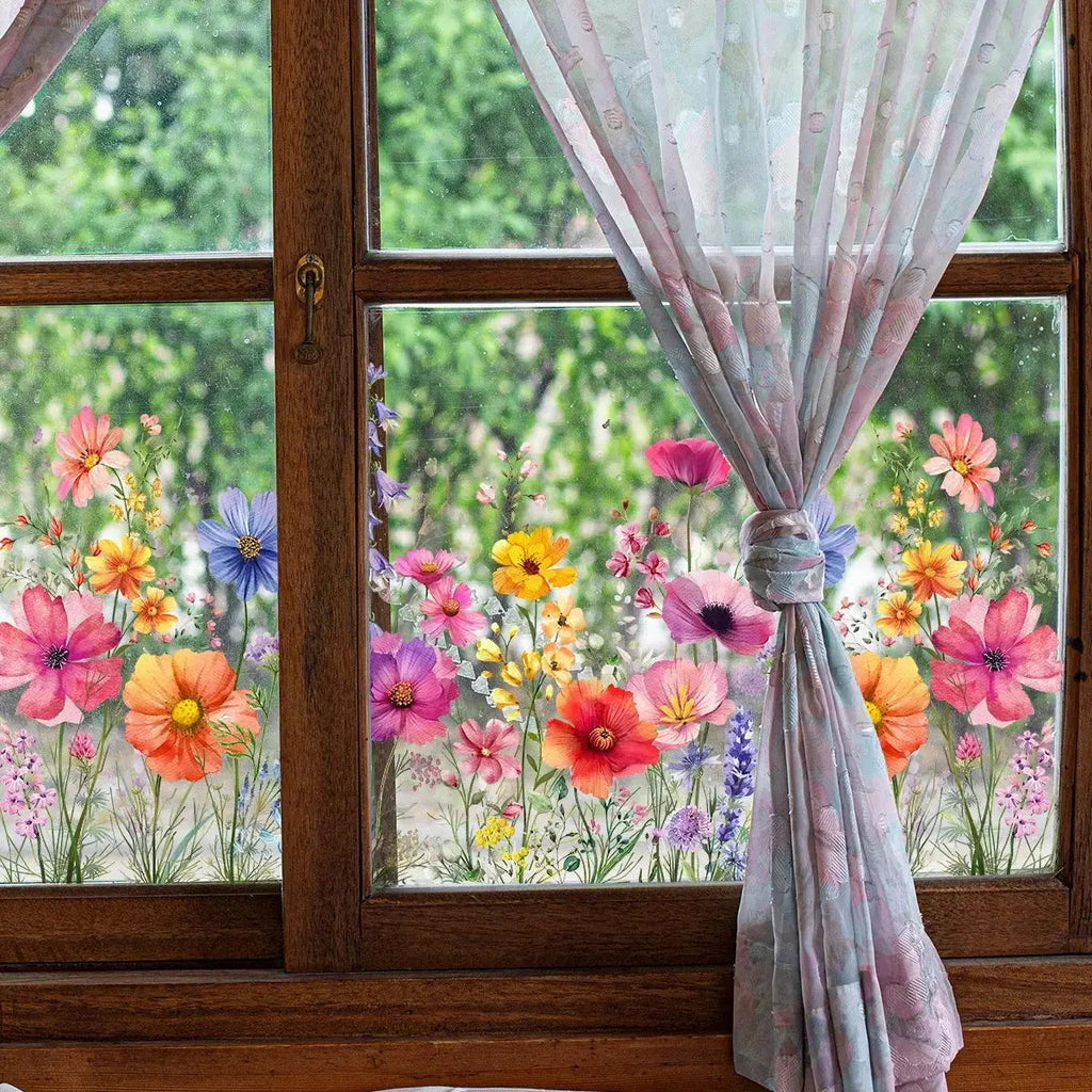 Sikunuo | Window decoration with double-sided floral print |