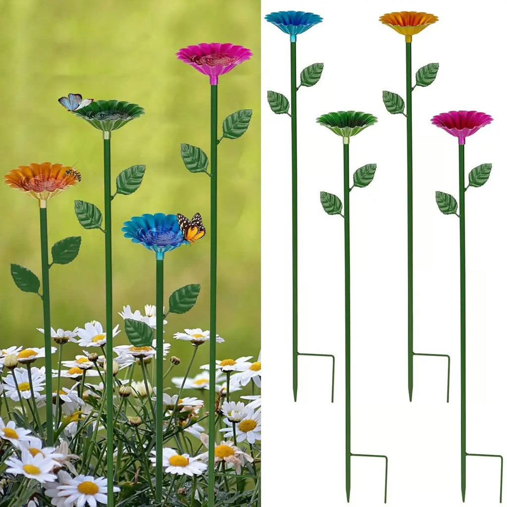 Sikunuo | Colorful Water Troughs – Attracts Bees & Butterflies to Your Garden (4 Pieces)