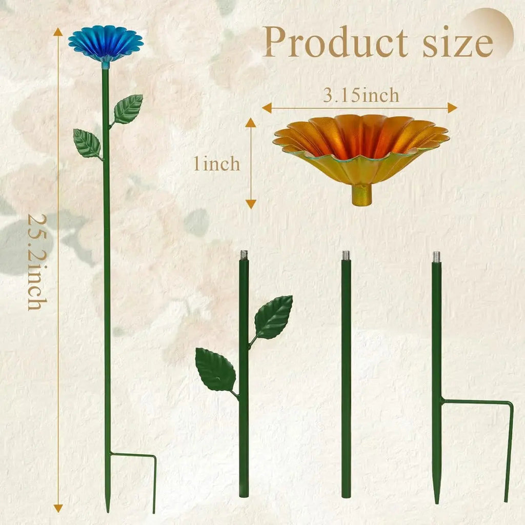 Sikunuo | Colorful Water Troughs – Attracts Bees & Butterflies to Your Garden (4 Pieces)