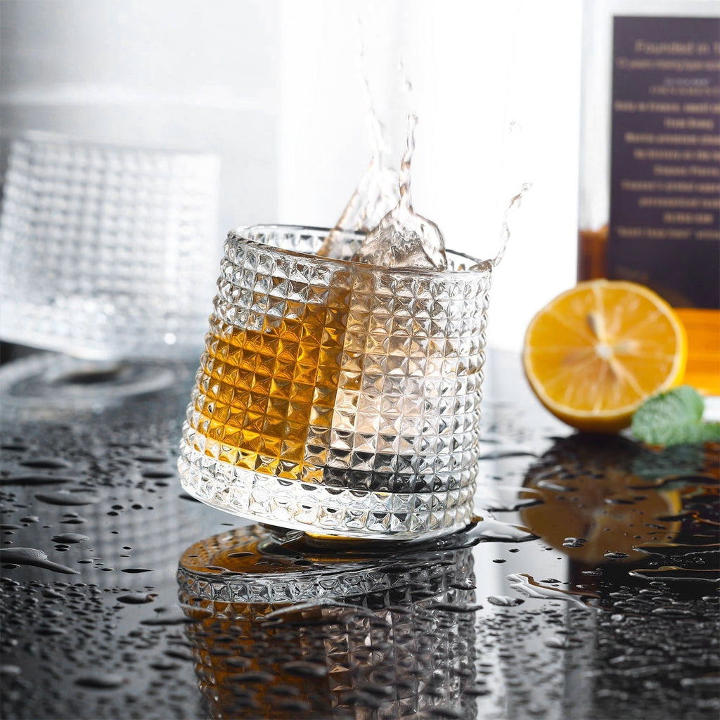 Sikunuo | Rotatable Whiskey Tumbler Set