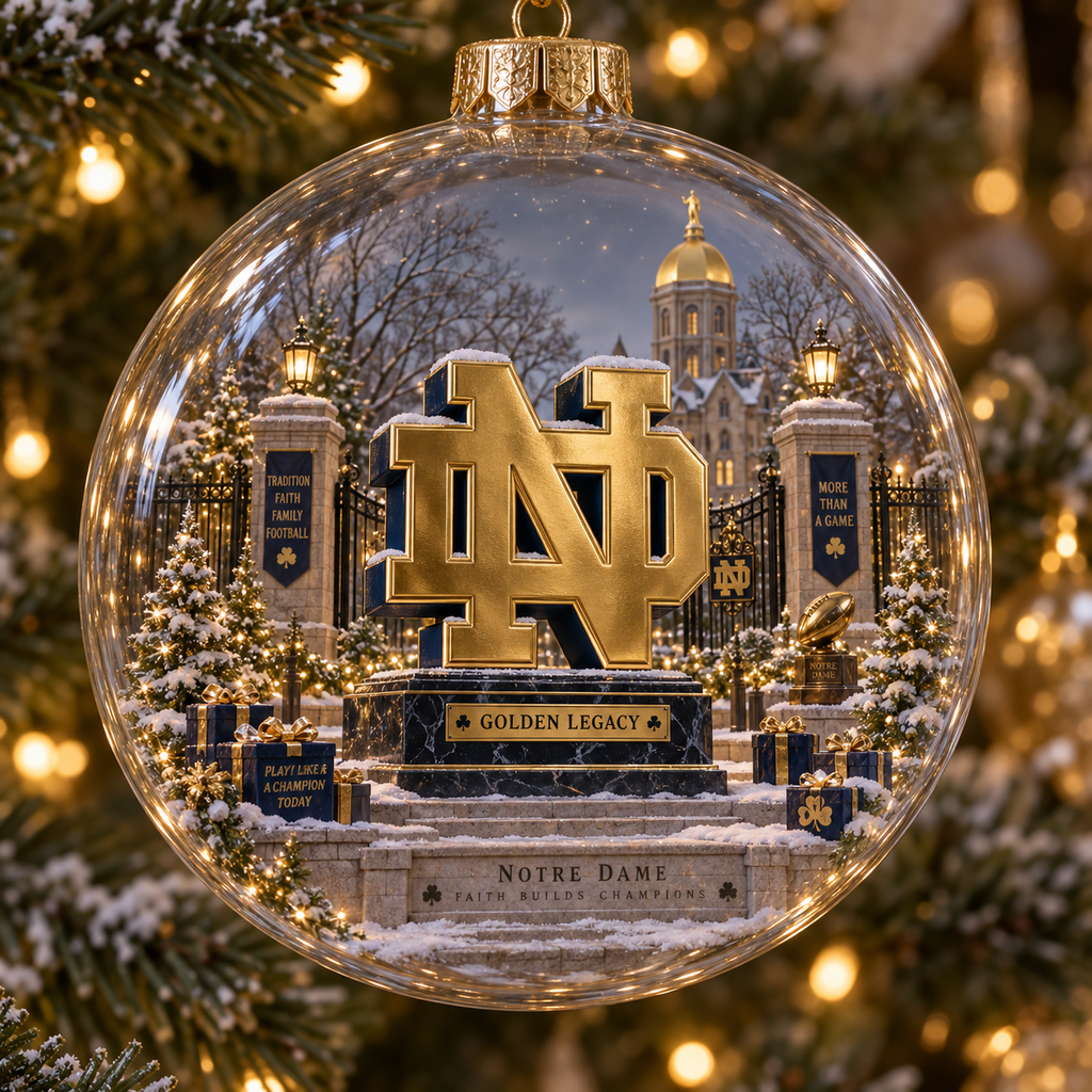 Play Like a Champion Today — Light-Up College Football Ornament
