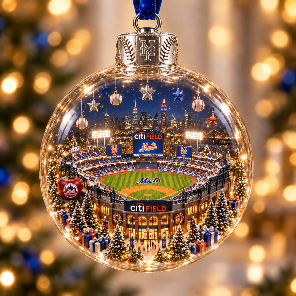 Light-Up Baseball Stadium Christmas Ornament – Holiday Keepsake