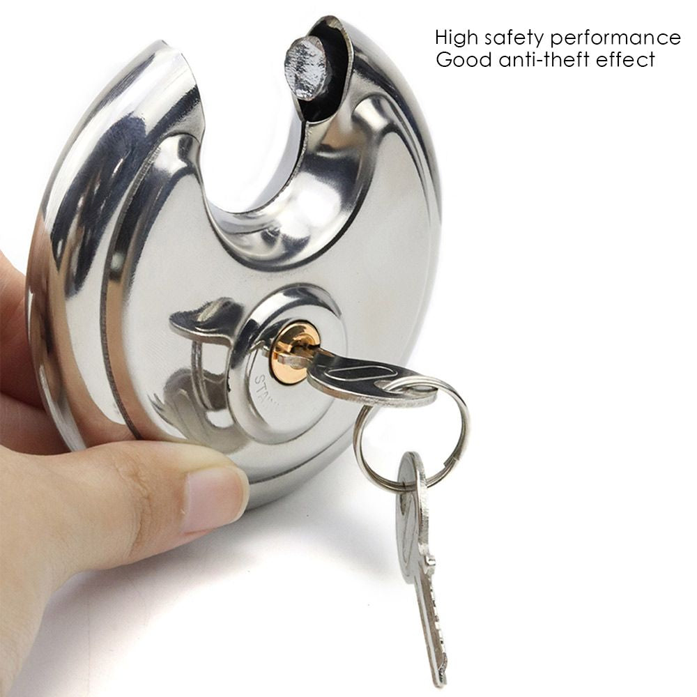Sikunuo | Heavy Duty Round Stainless Steel Padlock