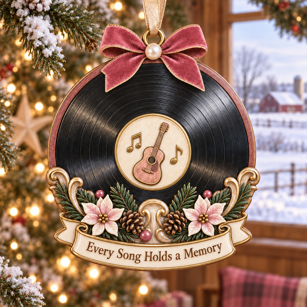Country Music Queen Christmas Tribute Ornament