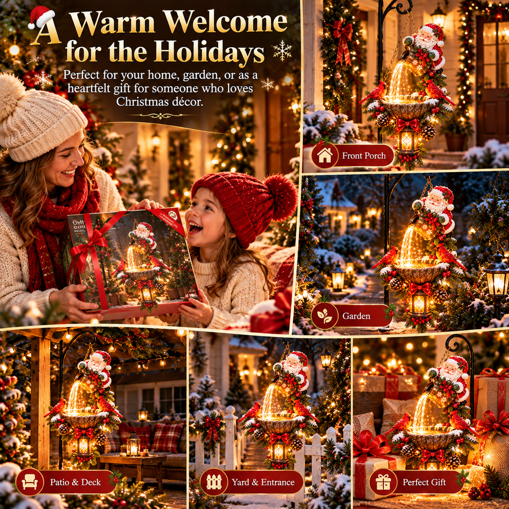 🔥Let Santa Light the Way Home🎄 Christmas Magic Pouring Light Hanging Collection