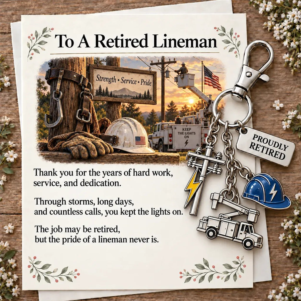 You Make a Difference Retirement Gift Set – Keychain & Card