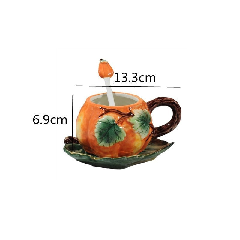Sikunuo | Creative Ceramic Pumpkin Mug Set
