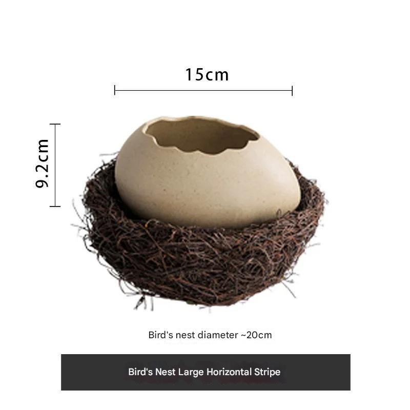 Sikunuo | Creative Ceramic Bird Nest Eggshell Bowl