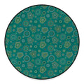 Aboriginal Sea Turtle Pattern Print Round Floor Mat
