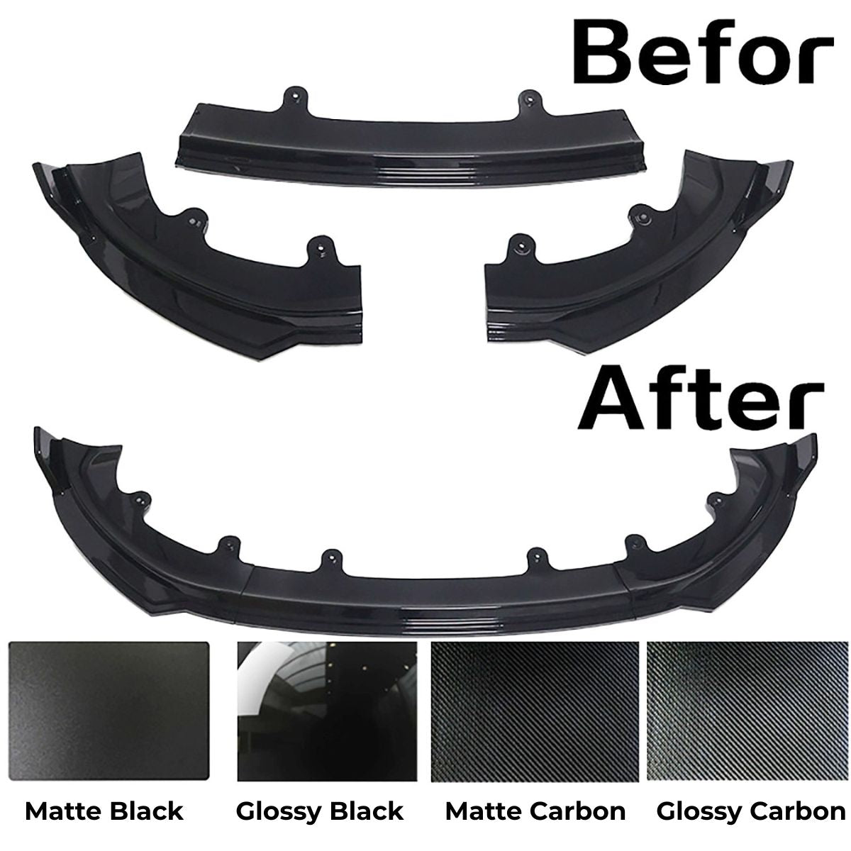 ABS Front Lip Spoiler for Model Y Juniper / Model YL | Sikunuo