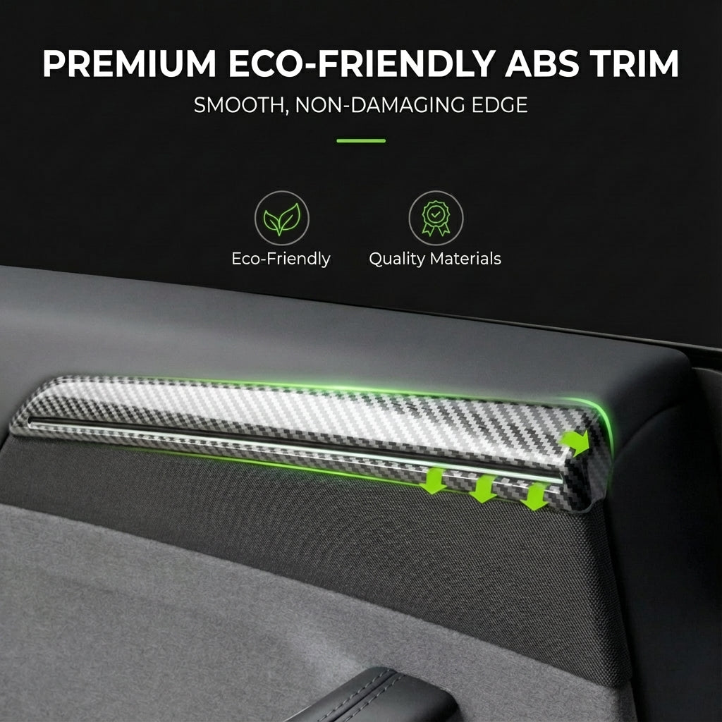 ABS Interior Door Panel Upper Trim Covers (4Pcs) for Tesla Model Y Juniper