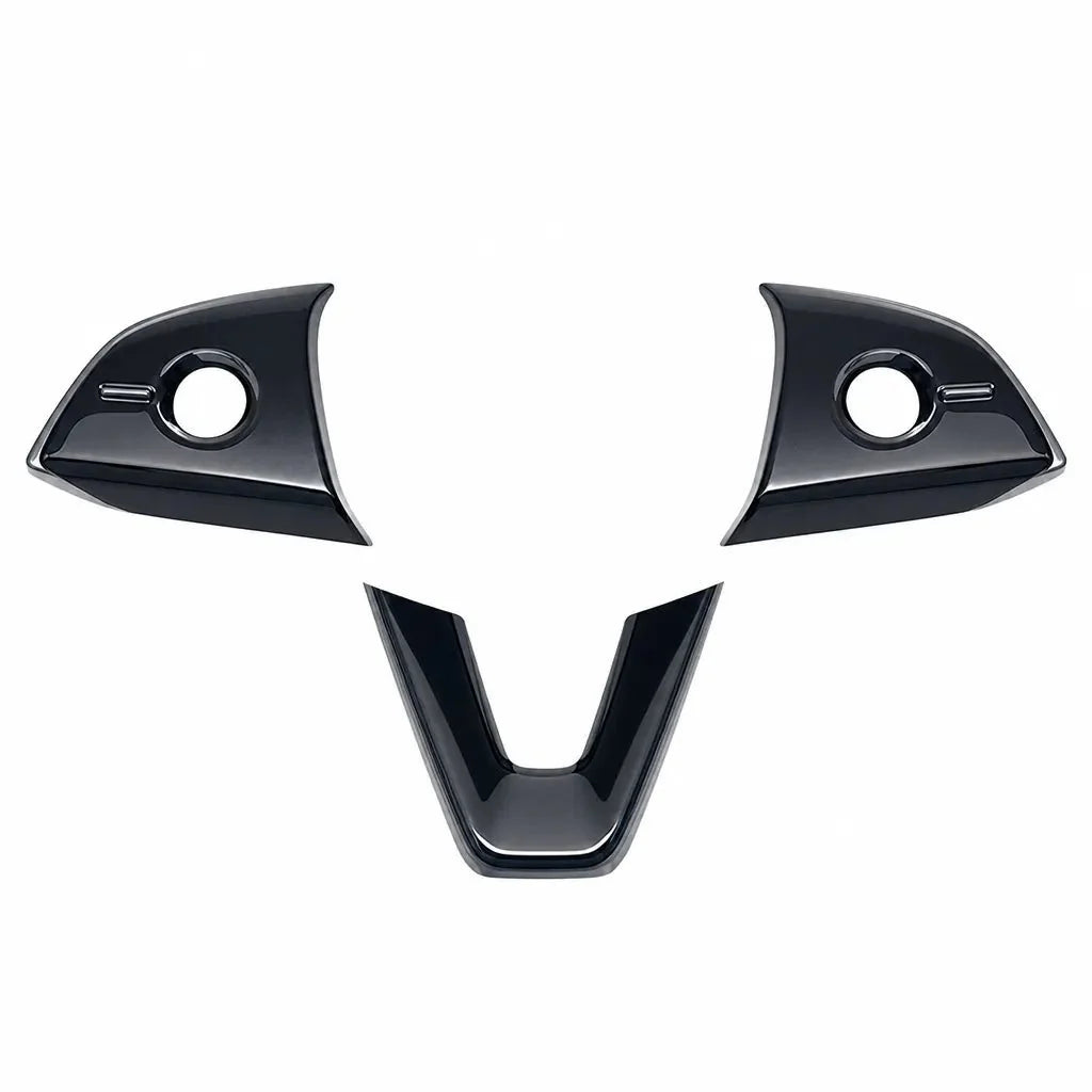 ABS Steering Wheel Button & V-Shape Trim Cover for Model Y Juniper | Sikunuo