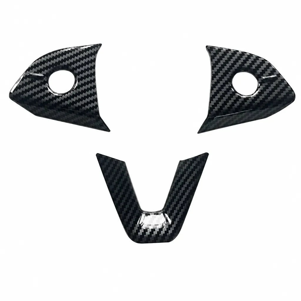 ABS Steering Wheel Button & V-Shape Trim Cover for Model Y Juniper | Sikunuo