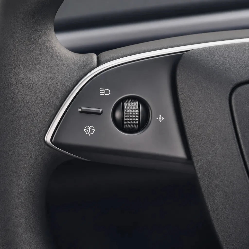 ABS Steering Wheel Button & V-Shape Trim Cover for Model Y Juniper | Sikunuo