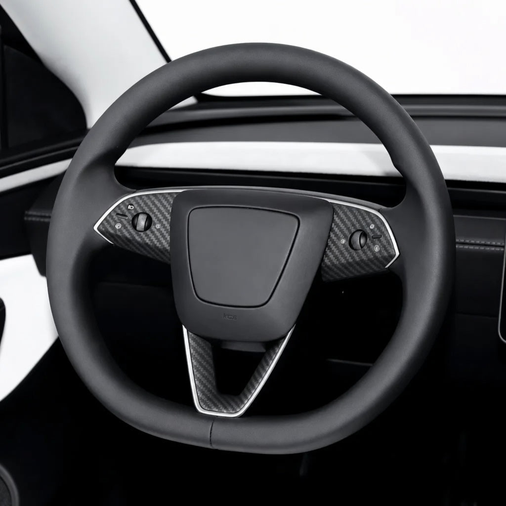 ABS Steering Wheel Button & V-Shape Trim Cover for Model Y Juniper | Sikunuo